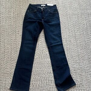 Ann Taylor LOFTCurvy Bootcut Jeans in Deep Indigo